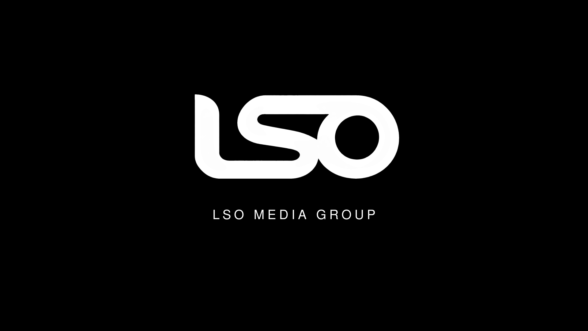 Black title card featuring the LSO Media Group identity